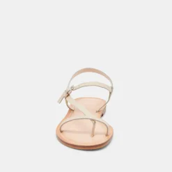 WANDRE SANDALS BONE EMBOSSED LEATHER^Dolce Vita Sale