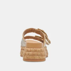 WANIKA SANDALS PLATINUM CRACKLED LEATHER^Dolce Vita New