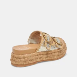 WANIKA SANDALS PLATINUM CRACKLED LEATHER^Dolce Vita New