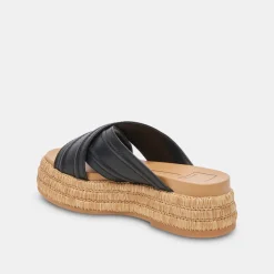 WESLEE SANDALS BLACK LEATHER^Dolce Vita Hot