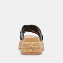 WESLEE SANDALS BLACK LEATHER^Dolce Vita Hot