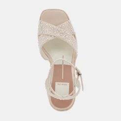 WESSI PEARL HEELS VANILLA PEARLS^Dolce Vita Clearance