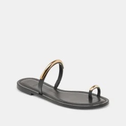 WINK SANDALS BLACK LEATHER^Dolce Vita Sale