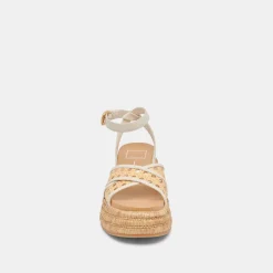 WRILEY SANDALS CREME WOVEN RAFFIA^Dolce Vita Discount