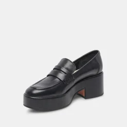 YANNI LOAFERS BLACK LEATHER^Dolce Vita Sale