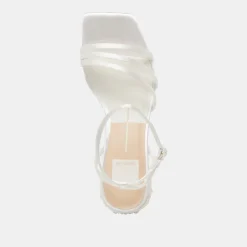 YSABEL PEARL HEELS TRUE WHITE SATIN^Dolce Vita Fashion