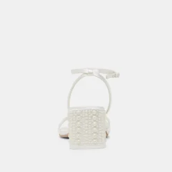 YSABEL PEARL HEELS TRUE WHITE SATIN^Dolce Vita Fashion