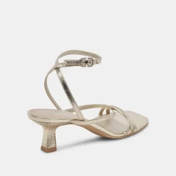 ZAMAL HEELS LIGHT GOLD CRINKLE PATENT^Dolce Vita Discount