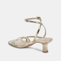 ZAMAL HEELS LIGHT GOLD CRINKLE PATENT^Dolce Vita Discount