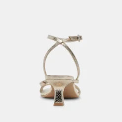 ZAMAL HEELS LIGHT GOLD CRINKLE PATENT^Dolce Vita Discount