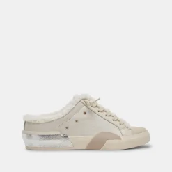 ZANTEL SNEAKERS OFF WHITE CRACKLED LEATHER^Dolce Vita Clearance