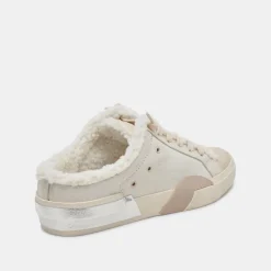 ZANTEL SNEAKERS OFF WHITE CRACKLED LEATHER^Dolce Vita Clearance