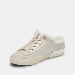 ZANTEL SNEAKERS OFF WHITE CRACKLED LEATHER^Dolce Vita Clearance