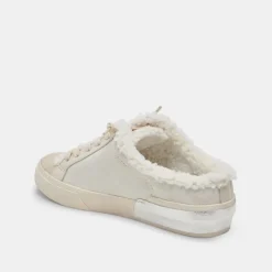 ZANTEL SNEAKERS OFF WHITE CRACKLED LEATHER^Dolce Vita Clearance