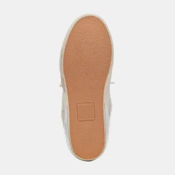ZANTEL SNEAKERS OFF WHITE CRACKLED LEATHER^Dolce Vita Clearance