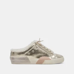 ZANTEL SNEAKERS PLATINUM DISTRESSED LEATHER^Dolce Vita Online