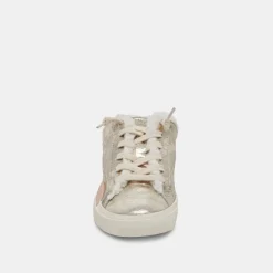 ZANTEL SNEAKERS PLATINUM DISTRESSED LEATHER^Dolce Vita Online