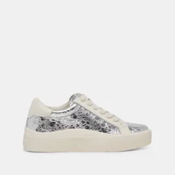 ZAYN 360 SNEAKERS SILVER DISTRESSED LEATHER^Dolce Vita Discount