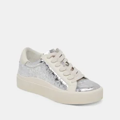 ZAYN 360 SNEAKERS SILVER DISTRESSED LEATHER^Dolce Vita Discount