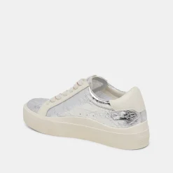 ZAYN 360 SNEAKERS SILVER DISTRESSED LEATHER^Dolce Vita Discount