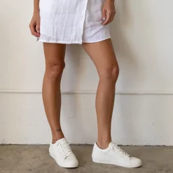 ZINA 360 SNEAKERS WHITE RECYCLED LEATHER^Dolce Vita Fashion