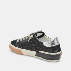 ZINA CRYSTAL SNEAKERS BLACK SUEDE^Dolce Vita Hot