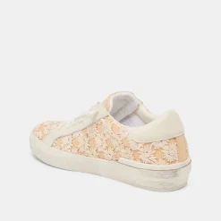ZINA FLORAL SNEAKERS CREME FLORAL RAFFIA^Dolce Vita Outlet