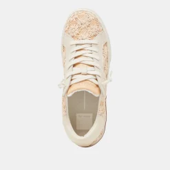 ZINA FLORAL SNEAKERS CREME FLORAL RAFFIA^Dolce Vita Outlet