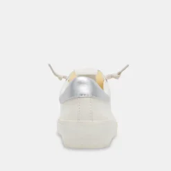 ZINA FOAM 360 SNEAKERS WHITE SILVER RECYCLED LEATHER^Dolce Vita Discount