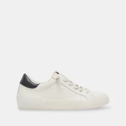 ZINA FOAM 360 SNEAKERS WHITE BLACK RECYCLED LEATHER^Dolce Vita Fashion