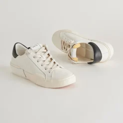 ZINA FOAM 360 SNEAKERS WHITE BLACK RECYCLED LEATHER^Dolce Vita Fashion