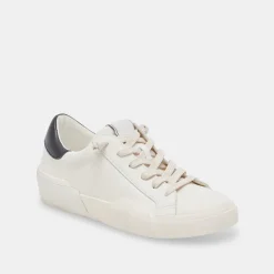 ZINA FOAM 360 SNEAKERS WHITE BLACK RECYCLED LEATHER^Dolce Vita Fashion