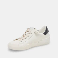 ZINA FOAM 360 SNEAKERS WHITE BLACK RECYCLED LEATHER^Dolce Vita Fashion