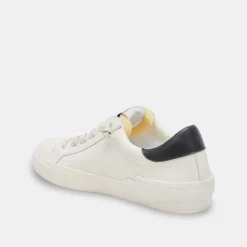 ZINA FOAM 360 SNEAKERS WHITE BLACK RECYCLED LEATHER^Dolce Vita Fashion