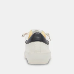 ZINA FOAM 360 SNEAKERS WHITE BLACK RECYCLED LEATHER^Dolce Vita Fashion
