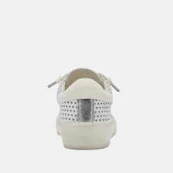 ZINA PERF 360 SNEAKERS SILVER LEATHER^Dolce Vita Outlet
