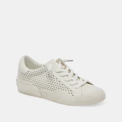 ZINA PERF 360 SNEAKERS WHITE LEATHER^Dolce Vita New
