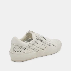 ZINA PERF 360 SNEAKERS WHITE LEATHER^Dolce Vita New
