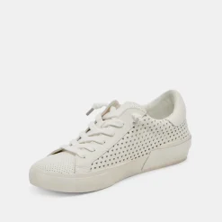 ZINA PERF 360 SNEAKERS WHITE LEATHER^Dolce Vita New