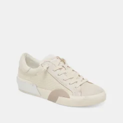 ZINA PLUSH SNEAKERS OFF WHITE WOVEN^Dolce Vita Online