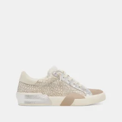 ZINA PLUSH SNEAKERS STONE CALF HAIR^Dolce Vita Outlet
