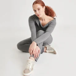ZINA PLUSH SNEAKERS STONE CALF HAIR^Dolce Vita Outlet