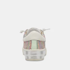 ZINA PRIDE SNEAKERS WHITE MULTI RAFFIA^Dolce Vita Hot