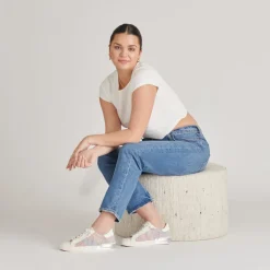ZINA PRIDE SNEAKERS WHITE MULTI RAFFIA^Dolce Vita Hot