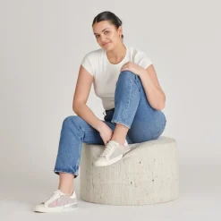 ZINA PRIDE SNEAKERS WHITE MULTI RAFFIA^Dolce Vita Hot