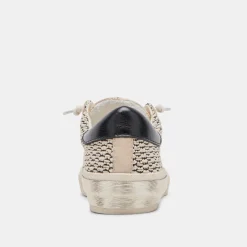 ZINA SNEAKERS BLACK NATURAL RAFFIA^Dolce Vita Clearance