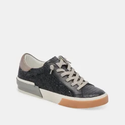 ZINA SNEAKERS BLACK SHIMMER GLITTER^Dolce Vita Online