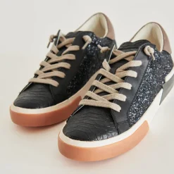 ZINA SNEAKERS BLACK SHIMMER GLITTER^Dolce Vita Online