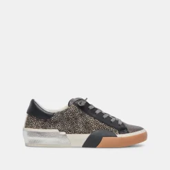 ZINA SNEAKERS BLACK SPOTTED CALF HAIR^Dolce Vita Fashion
