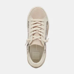 ZINA SNEAKERS BLACK WHITE EMBOSSED SNAKE^Dolce Vita Online